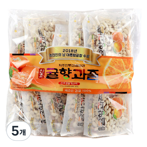 신효귤향과즐 한과 10p, 280g, 5개