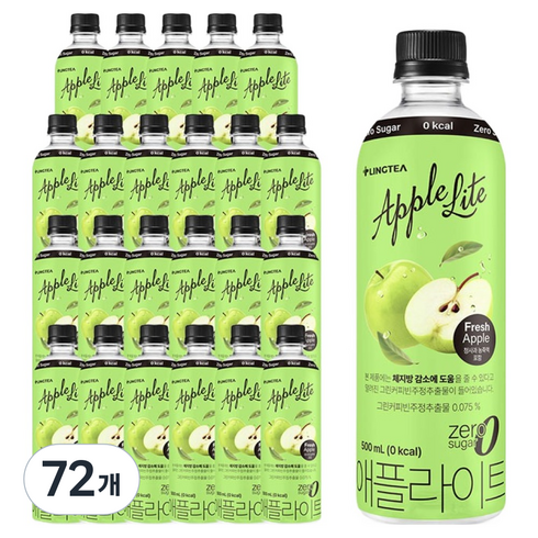 링티 애플라이트, 500ml, 72개