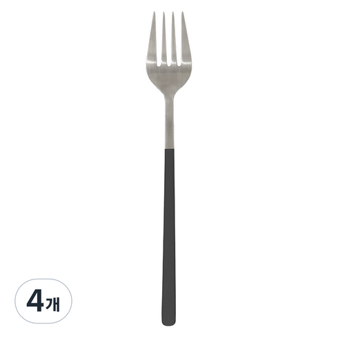 메종오브제 딜라잇 디너포크, 챠콜블랙, 4개