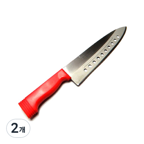 칠지도 타공 칼라 식도, 빨강, 2개