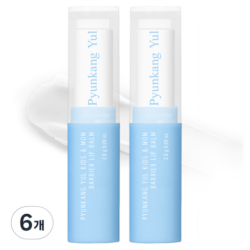 편강율 키즈앤맘 배리어 립밤, 무향, 2.8g, 6개