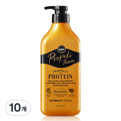 엘라스틴 프로폴리테라 건조하고 손상된 모발용 샴푸, 500ml, 10개