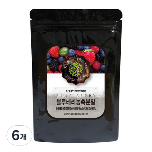 성보식품 블루베리 농축분말 미국산, 150g, 6개
