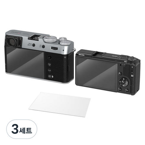 스몰리그 후지 X100 6 / X100 5 / X-E4 / X-T4 / 리코 GR 4 화면 보호필름 3p 세트, 3세트, 5803