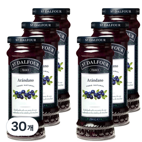 샹달프 블루베리잼, 284g, 30개