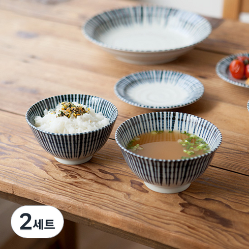 니코트 산토리 식기 1인세트, 혼합색상, 밥공기 + 국그릇, 2세트