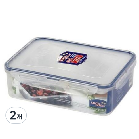 락앤락 클래식 직사각 1.6L, 2개, 밀폐용기2p