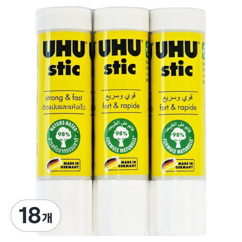 UHU 노랑풀, 18개, 21g