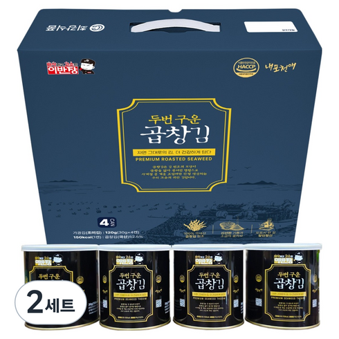 이반장 광천 두번구운 곱창캔김 4p 선물세트 美, 2세트