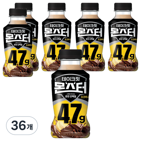 테이크핏 몬스터 근육이 마시는 단백질 초코바나나맛, 350ml, 36개