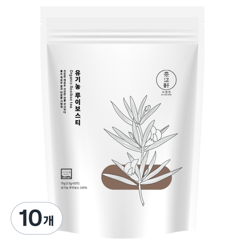 다정헌 유기농 루이보스티, 1.5g, 50개입, 10개