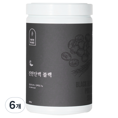 맘메이크 진한단백 블랙, 500g, 6개