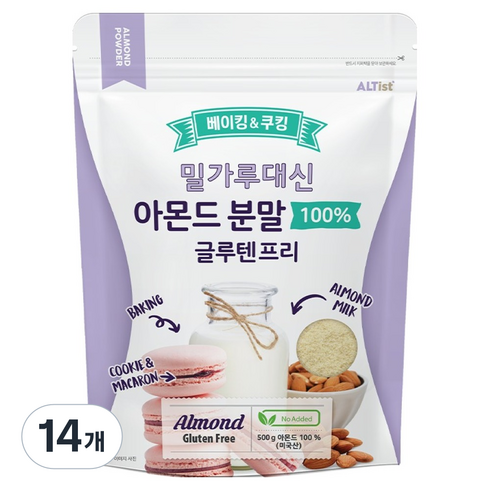 알티스트 아몬드파우더, 500g, 14개