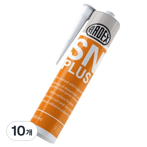 아덱스 SN+ 하이진 실리콘 실란트 화이트 300ml, 10개