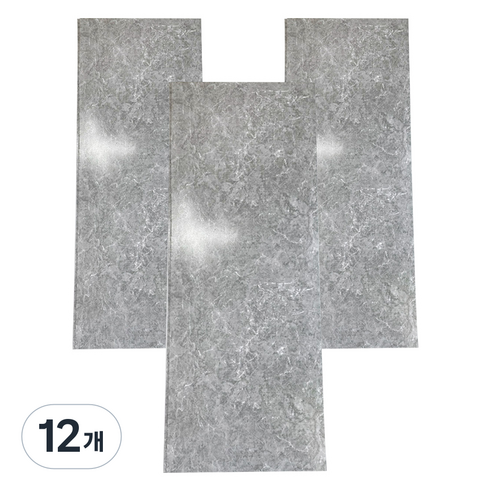 데코리아 PS 루바 데코보드1000mm x 400mm, 마블그레이(M304), 12개