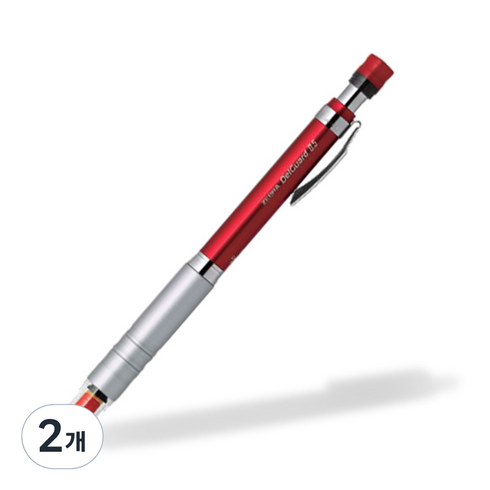 제브라 델가드LX 샤프 MA86 레드, 0.5mm, 2개