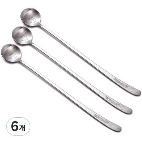 홈애니 국산 롱 티스푼, 코끼리, 6개