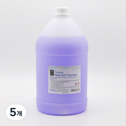 RUBENS 퓨리파잉 젤 클렌저, 3700ml, 5개