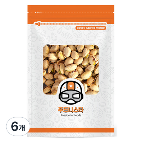 푸드니스타 생피스타치오, 1kg, 6개