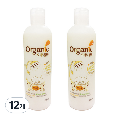 오가닉 오트밀 애견샴푸, 500ml, 1개입, 12개