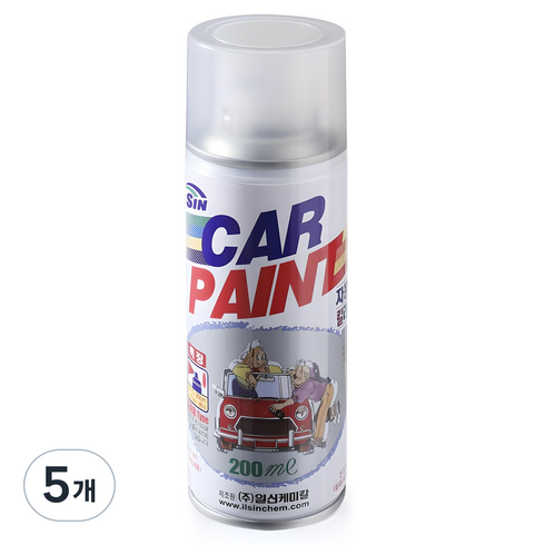 일신 자동차 전용 칼라 스프레이 프라이머, 200ml, 5개
