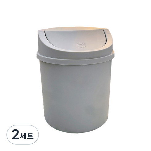 심플리앤 크리에이티브 소품 정리통 + DIY 캐릭터 스티커 세트, 베이비블루, 2세트