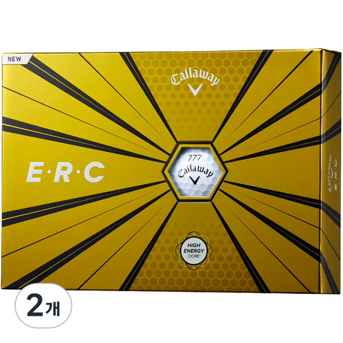 캘러웨이 ERC 19 T라인 골프공 3피스, 화이트, 12개입, 2개