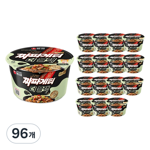 짜파게티 더 블랙 큰사발면 90g, 96개