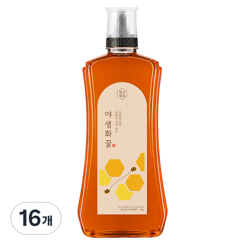 청년벌집 야생화꿀, 16개, 1kg