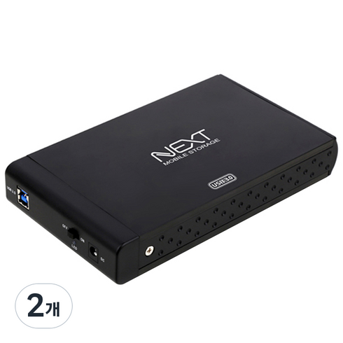넥스트유 3.5형 USB 3.0 SATA 하드 케이스, NEXT-350U3, 2개