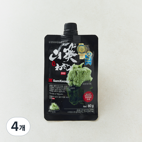 삼광999 와사비, 80g, 4개