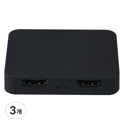 컴스 1x2 HDMI 2포트 초소형 4K UHD TV 모니터 동시영상 분배기, OU932, 3개