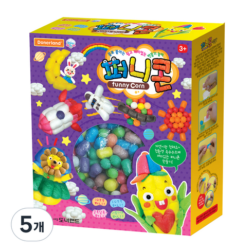 도너랜드 퍼니콘 500알, 혼합 색상, 5개