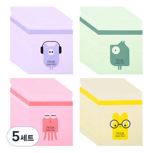 차량용 다목적 붙이는 쓰레기봉투, 랜덤 발송, 5세트