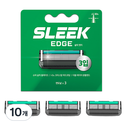 도루코 슬릭 엣지 면도날, 3개입, 10개