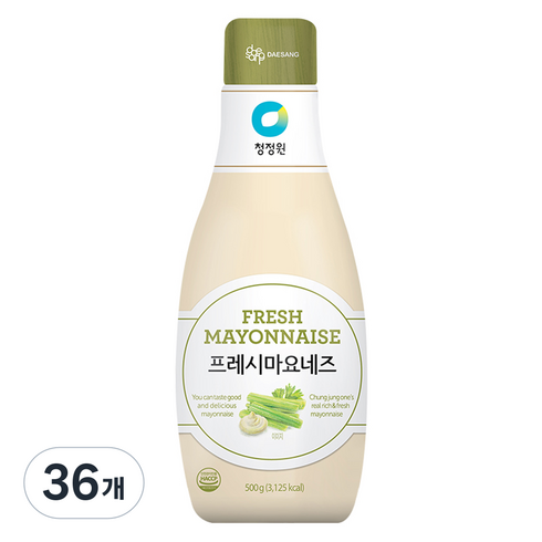 청정원 프레시 마요네즈, 500g, 36개