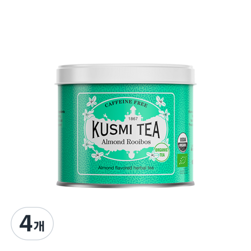 쿠스미티 아몬드향루이보스 메탈틴, 100g, 1개입, 4개