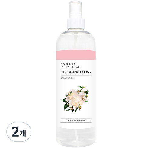 더허브샵 섬유 향수 본품 블루밍피오니, 500ml, 2개