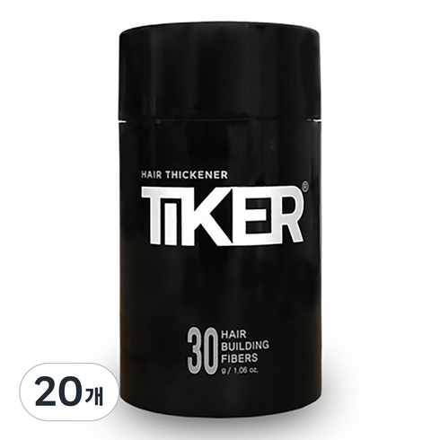 티커 분말형 흑채 30g, 흑색, 20개