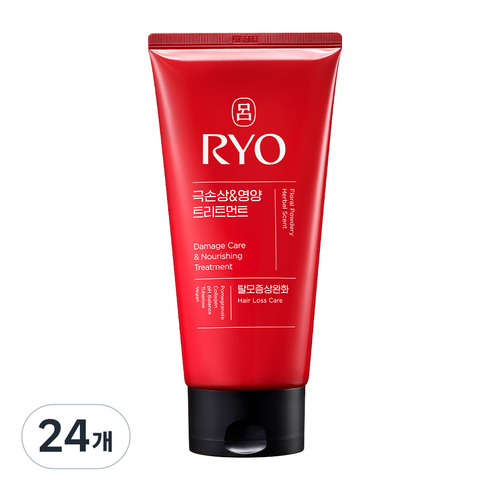 려 함빛 극손상 & 영양 트리트먼트 탈모증상완화 플로럴 파우더리향, 300ml, 24개