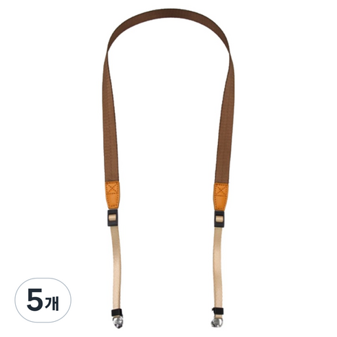 온예리 카메라 로프 넥스트랩 목걸이 스트랩 브라운, 5개