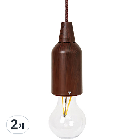 엣지프로 감성캠핑 배터리 랜턴, TYPE 3, 2개