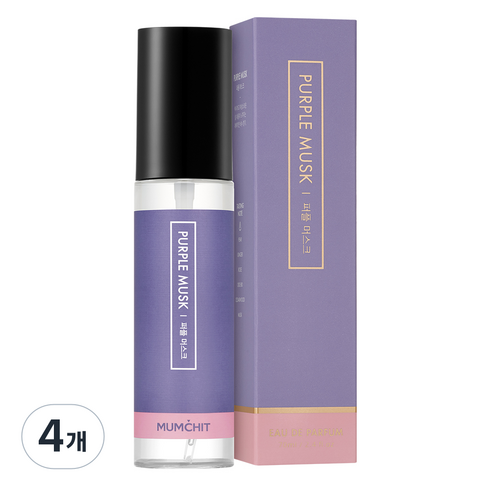 멈칫 섬유향수, 퍼플 머스크, 70ml, 4개