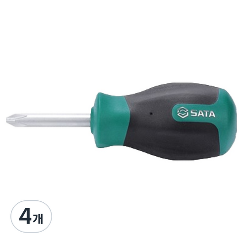 사타 십자형 스크류 드라이버 2 x 38 mm 63511, 4개