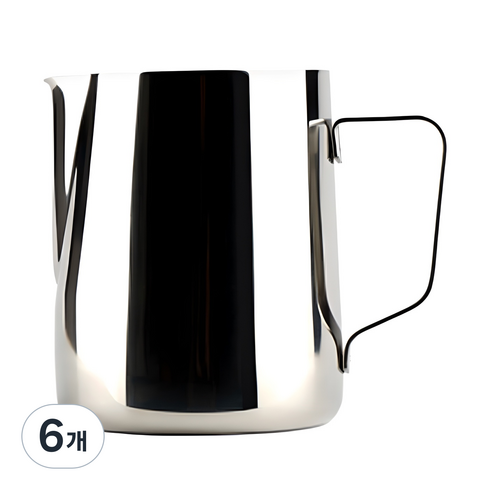 스팀피쳐 600ml, 혼합색상, 6개
