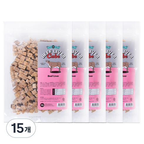 든든 반려동물 동결건조 간식, 15개, 90g, 소간