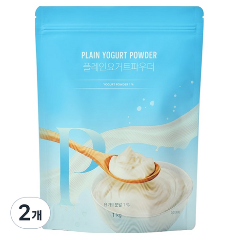 네이쳐티 플레인 요거트 파우더, 1kg, 2개, 1개입