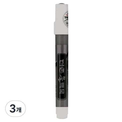문화연필 더존물백묵, 흑색, 3개
