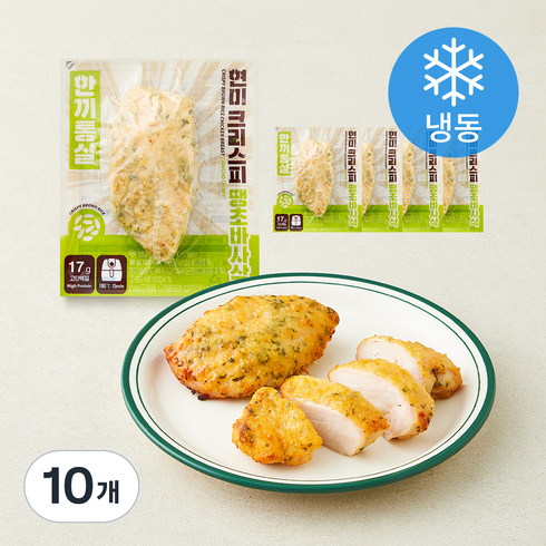 한끼통살 현미 크리스피 닭가슴살 땡초바사삭 (냉동), 90g, 10개, 1개입