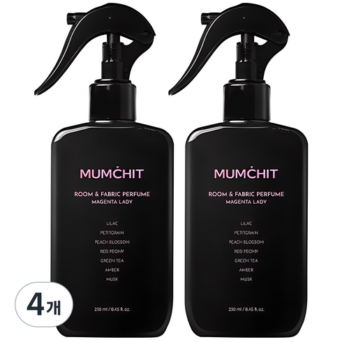 멈칫 대용량 섬유향수, 마젠타레이디, 250ml, 4개